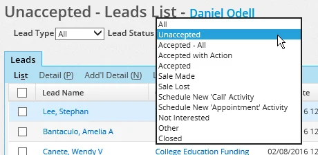 Image from leads_unaccepted_leads_list_lead_status_drop-down.png